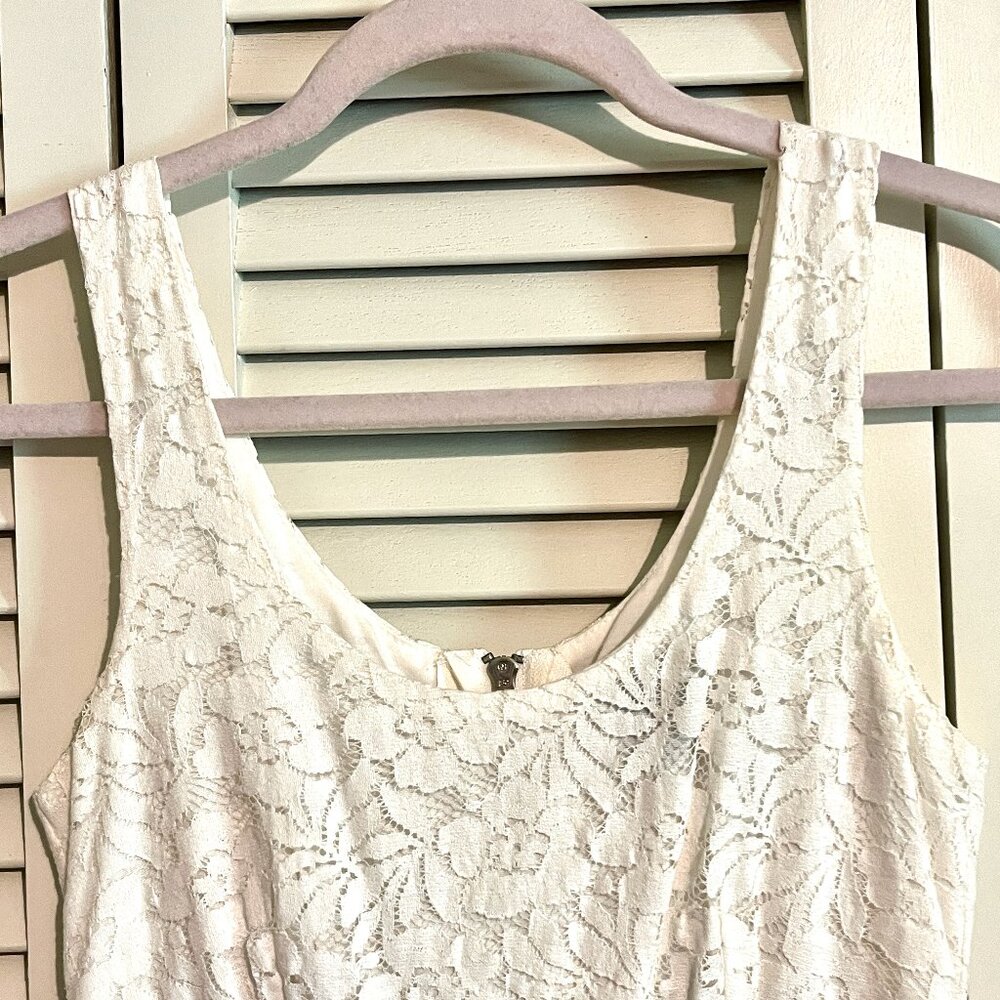 Wet Seal Lace Dress * Summer Parties Perf! * Sz Smll * Ivory * Fully Lined * New - Picture 2 of 4